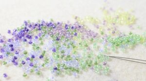 spring colored beads