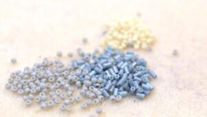 Pastel color beads gradation