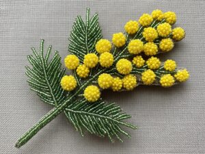 Mimosa Brooch