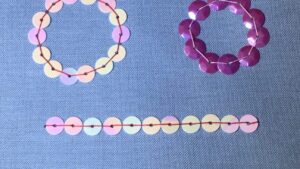 Sequin backstitch 10