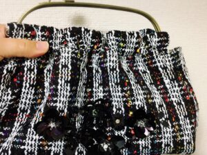 sequin flower bag