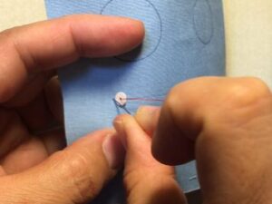 Sequin backstitch ２