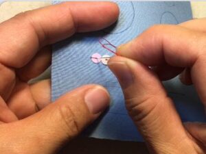 Sequin backstitch 4 