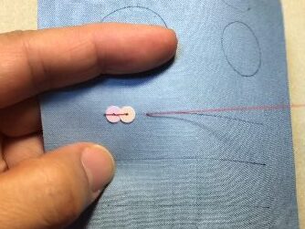 Sequin backstitch 5