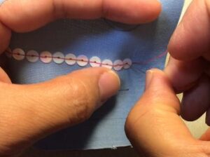 Sequin backstitch 7