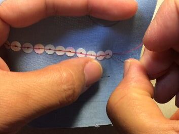 Sequin backstitch 7