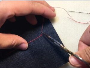 Sequin backstitch 9