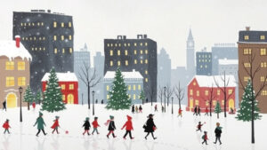 snowy christmas