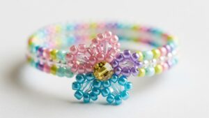 flower bead ring
