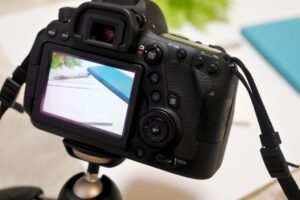 Take a picture with a digital camera