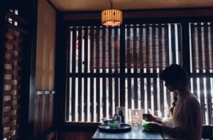 At the cafe