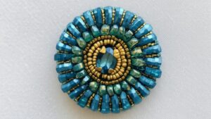 Transformative Teal Brooch