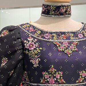 Tetsuko's dress made by Keiji Tagawa