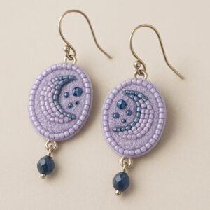 lavender earrings
